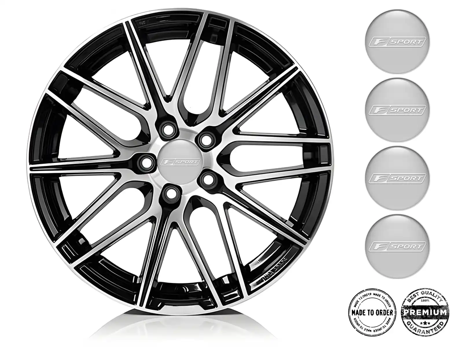 Lexus Calcomanía de Rueda Estilo Insignias Silicona Racing
